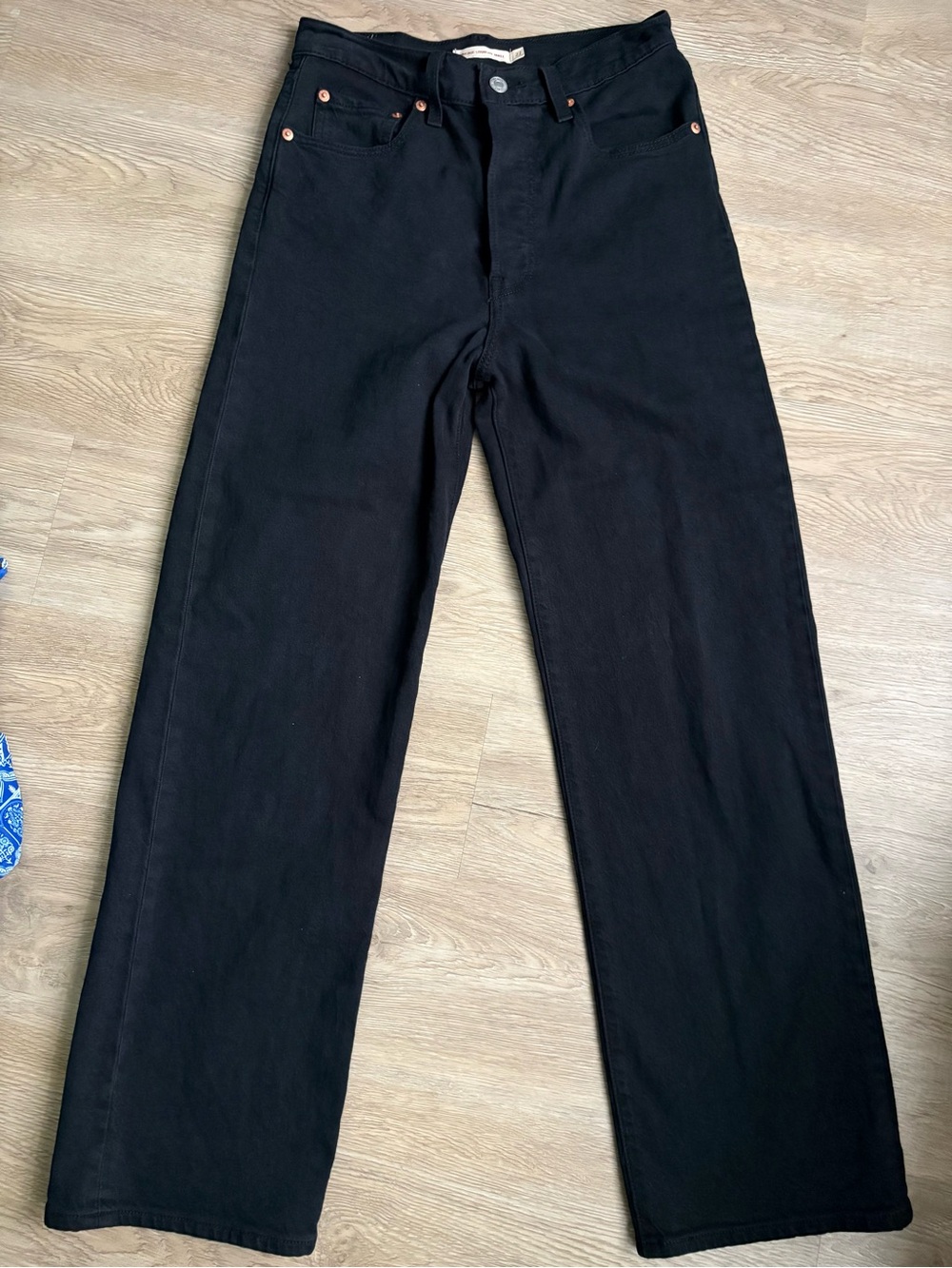 Levi's Ribcage Straight Ankle Women's Jeans — Black Denim